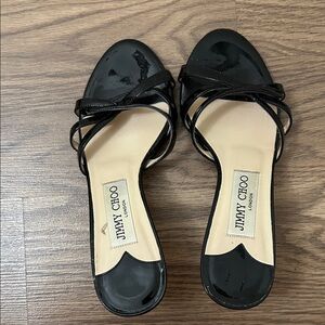 Jimmy Choo Black Patent Leather Heels